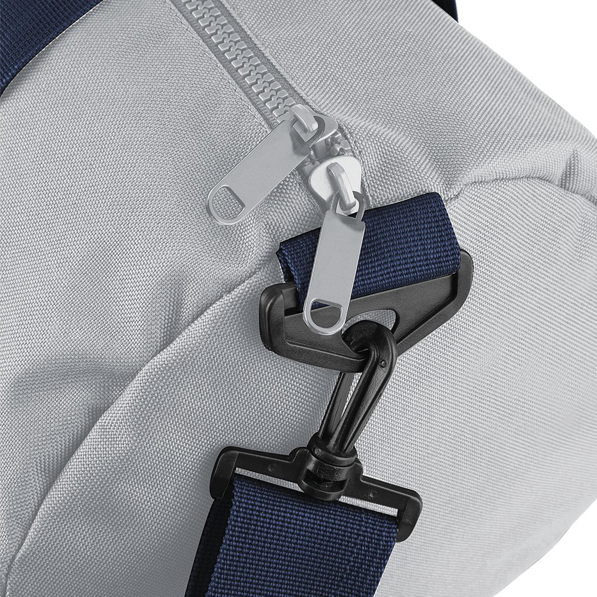 Τσάντα Σακ Βουαγιάζ Bg140 Bagbase Original Barrel Bag Light Grey French Navy Είδη Ταξιδιου Simple Wear