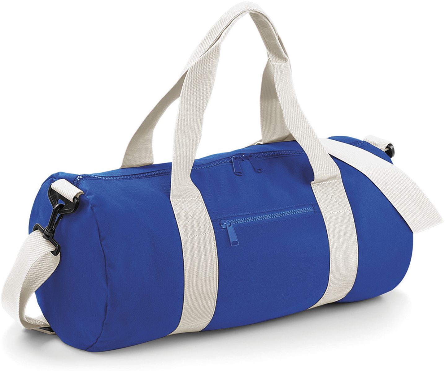 Τσάντα Σακ Βουαγιάζ BG140 BagBase Original Barrel Bag Bright Royal/Off White