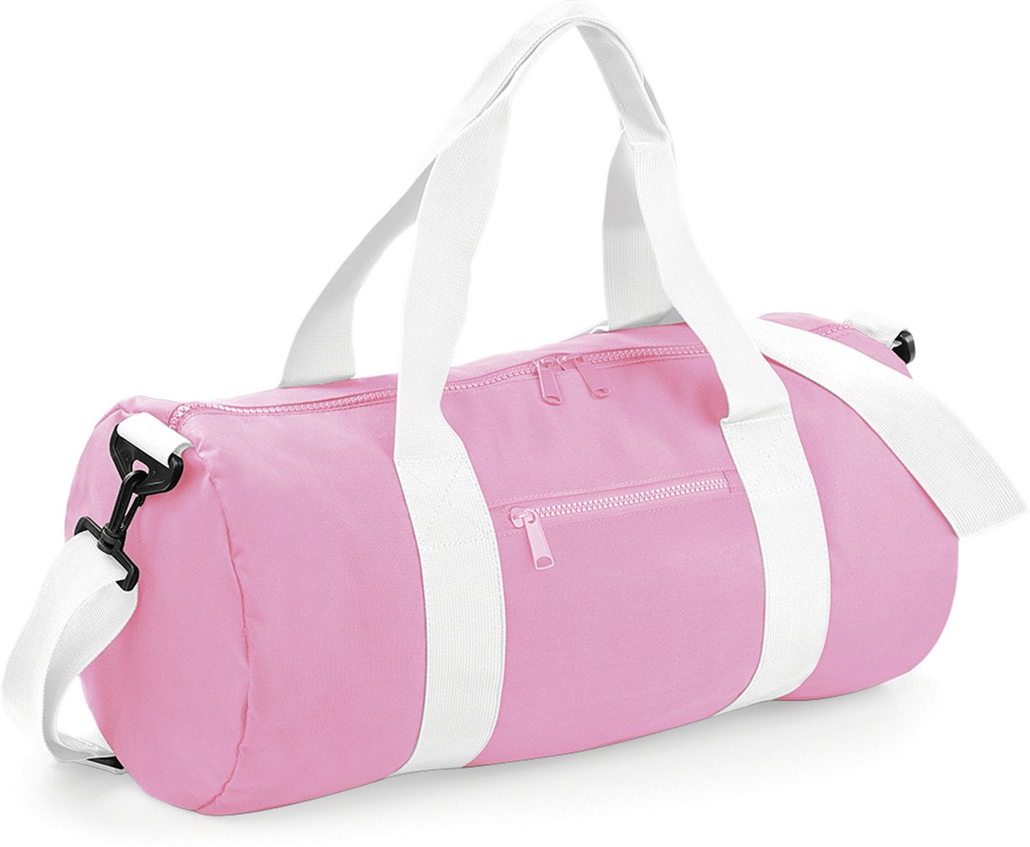 Τσάντα Σακ Βουαγιάζ BG140 BagBase Original Barrel Bag Classic Pink/White
