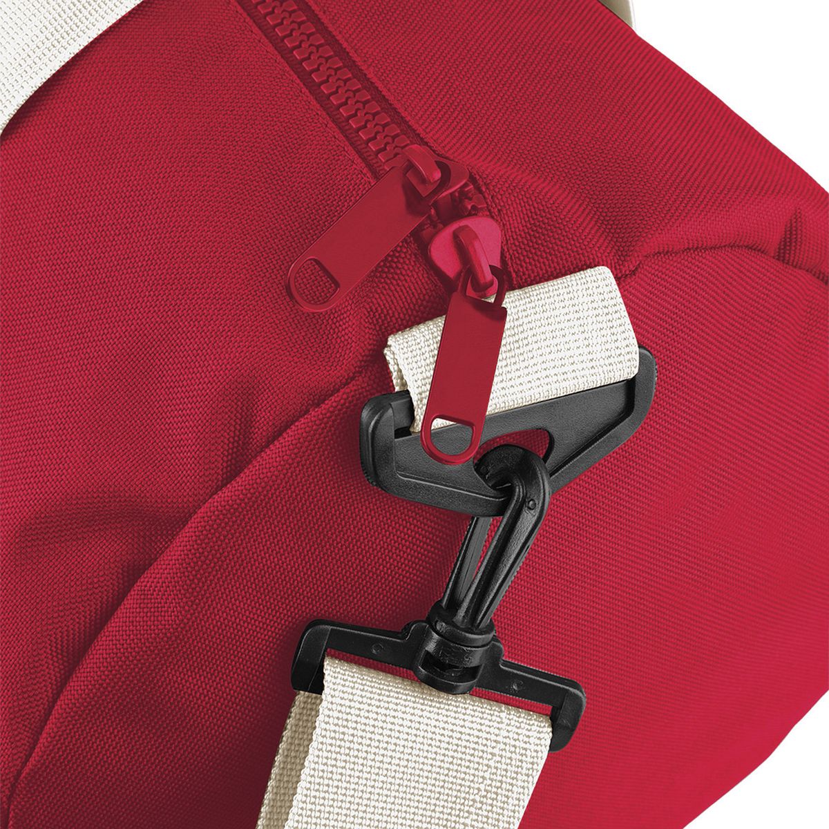 Τσάντα Σακ Βουαγιάζ Bg140 Bagbase Original Barrel Bag Classic Red Off White Είδη Ταξιδιου Simple Wear