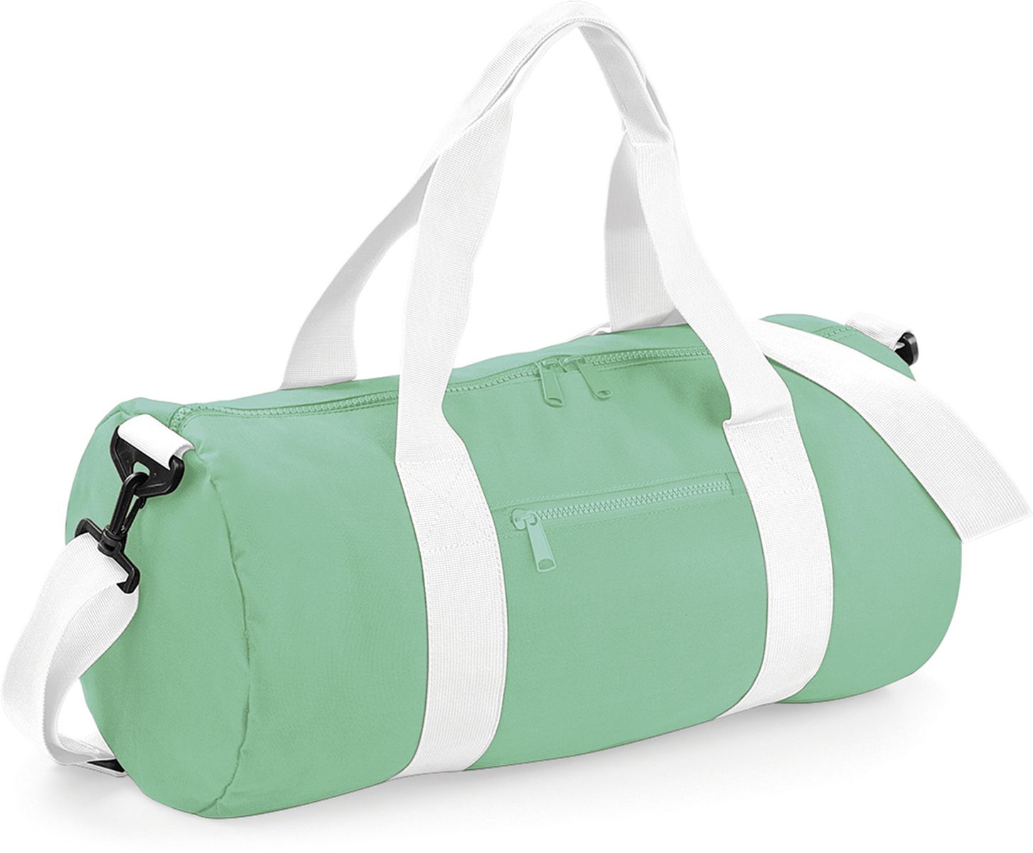 Τσάντα Σακ Βουαγιάζ BG140 BagBase Original Barrel Bag Mint Green/White