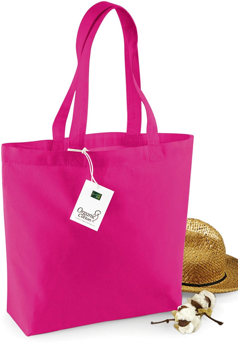 Τσάντα Shopping W180 Westford Mill Organic Cotton 16L Fuchsia