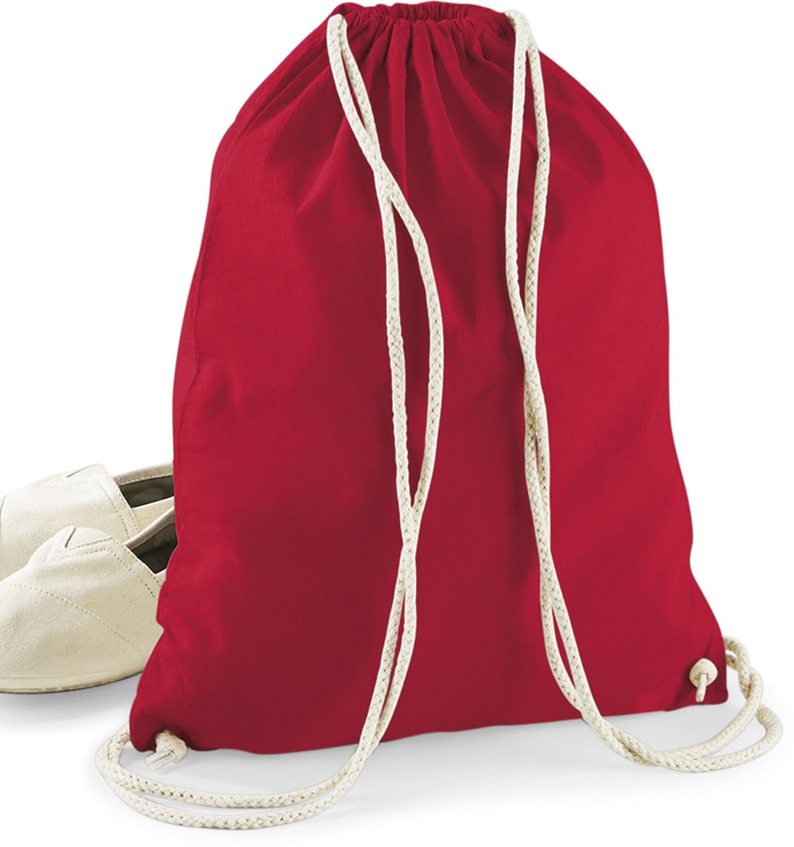 Βαμβακερός Σάκος με Κορδόνι W110 Westford Mill Classic Red