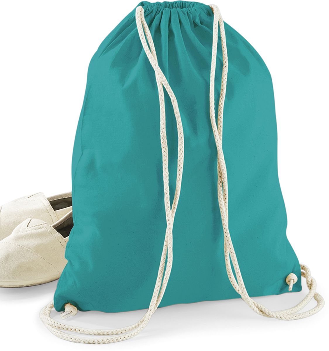 Βαμβακερός Σάκος με Κορδόνι W110 Westford Mill Emerald