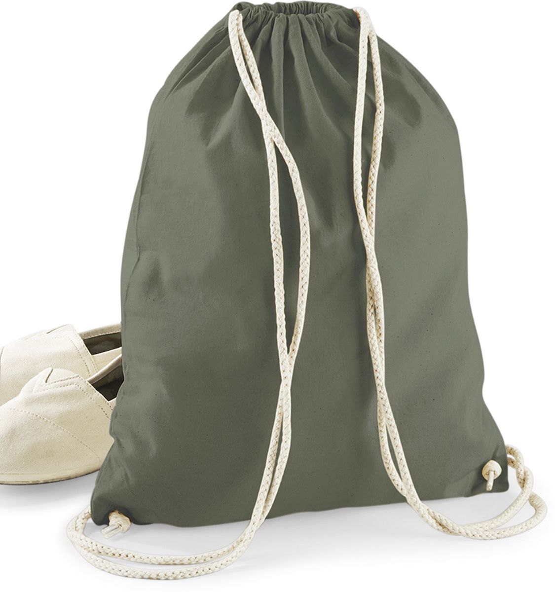 Βαμβακερός Σάκος με Κορδόνι W110 Westford Mill Olive