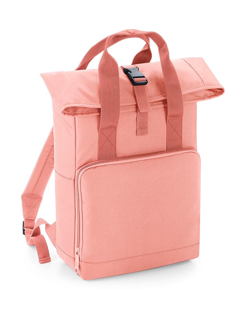 Twin Handle Roll-Top Backpack Bag Base BG118 Blush Ροζ
