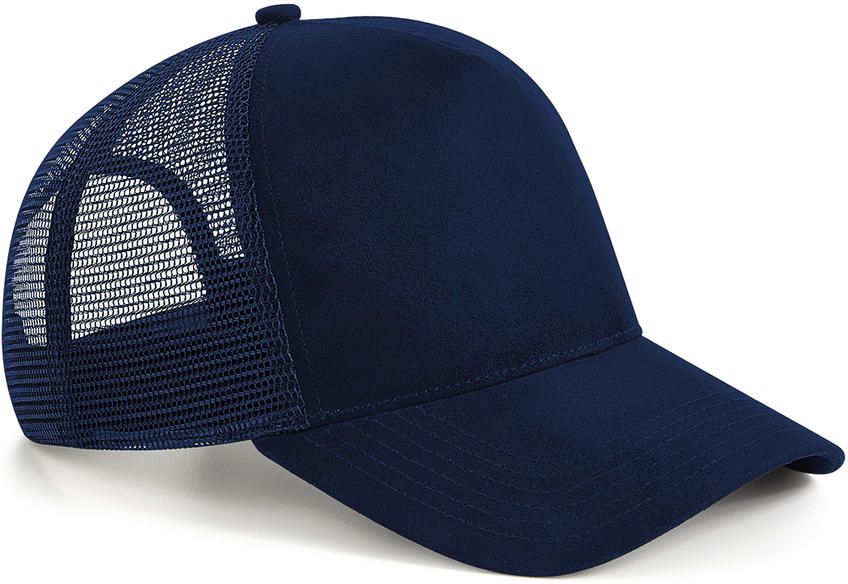 Καπέλο Trucker B643 Beechfield Suede Snapback French Navy
