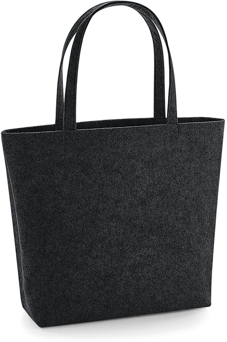 Τσάντα Shopping BG721 Bag Base Τσόχινη Charcoal Melange