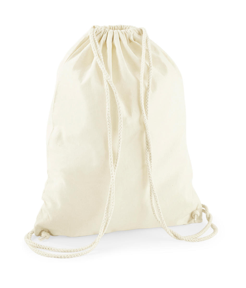 Τσάντα Πουγκί Recycled Cotton Gymsac W910 Westford Mill Natural