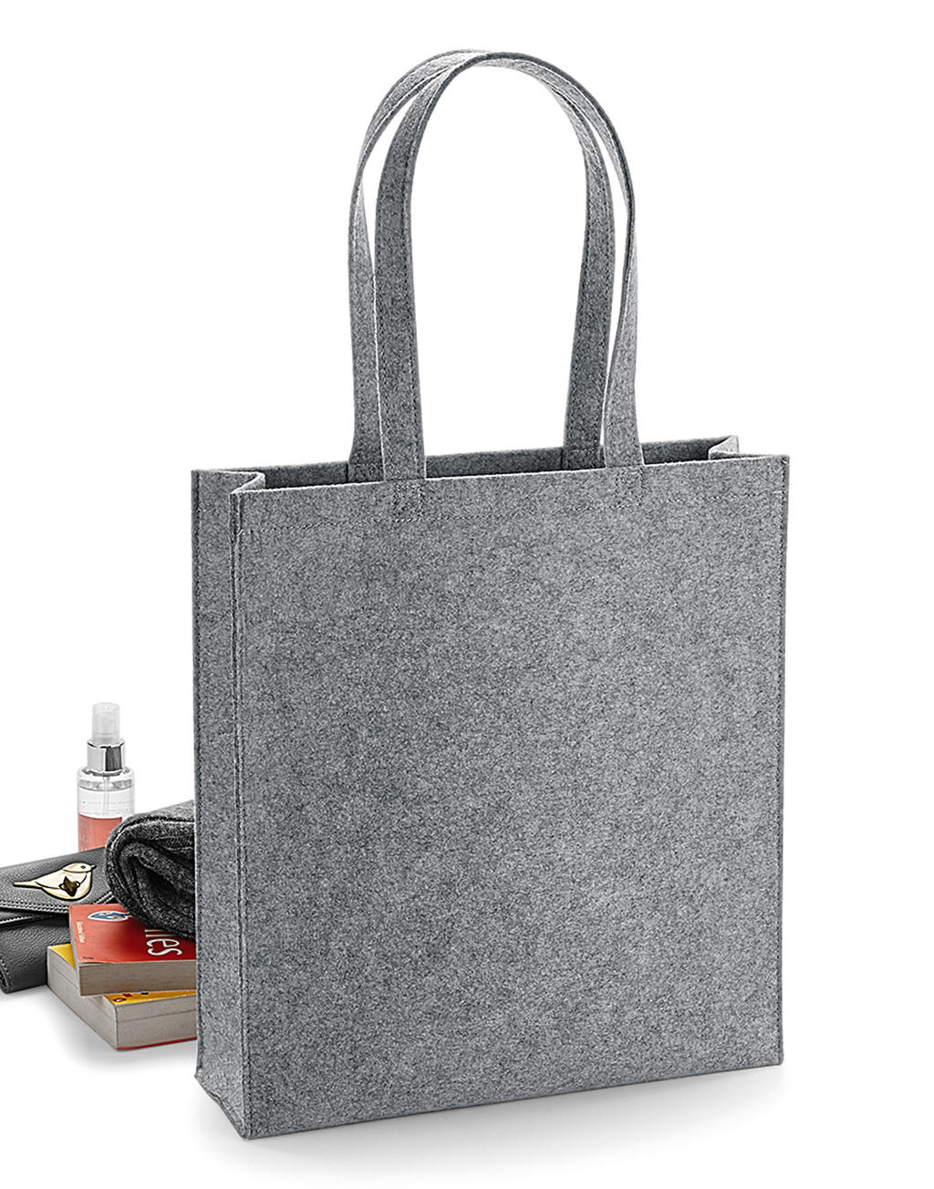 Τσάντα Tote Bag BG723 Bag Base Felt Grey Melange