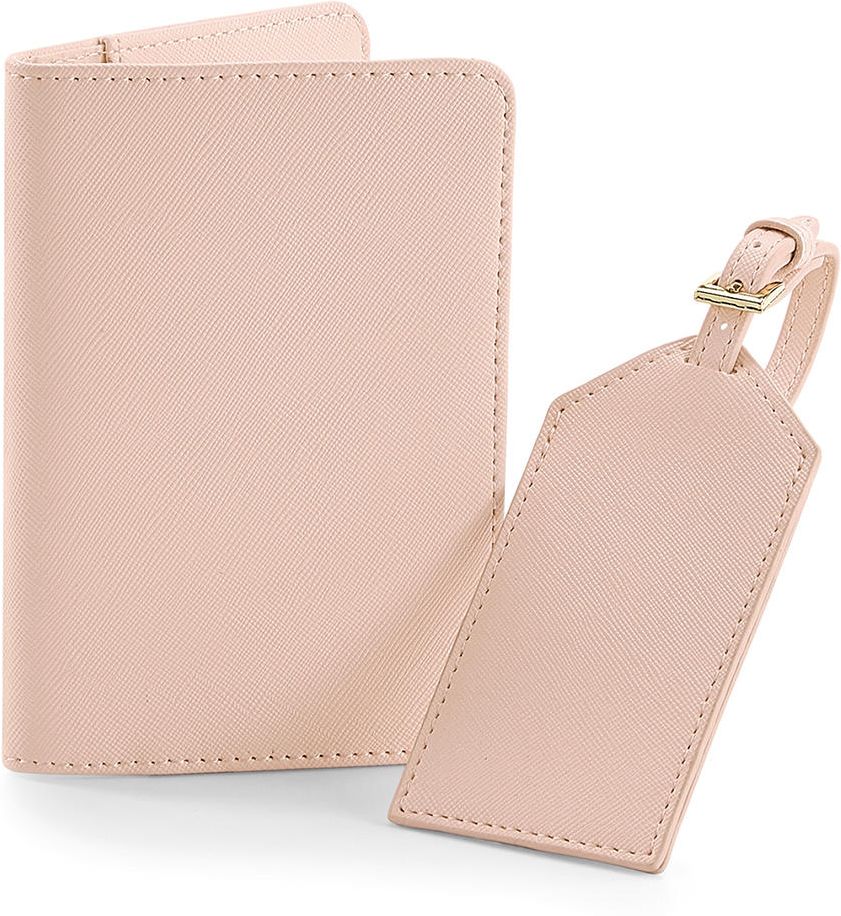 Θήκη διαβατηρίου & ετικέτα αποσκευών Travel Set Bag Base BG755 Soft Ροζ