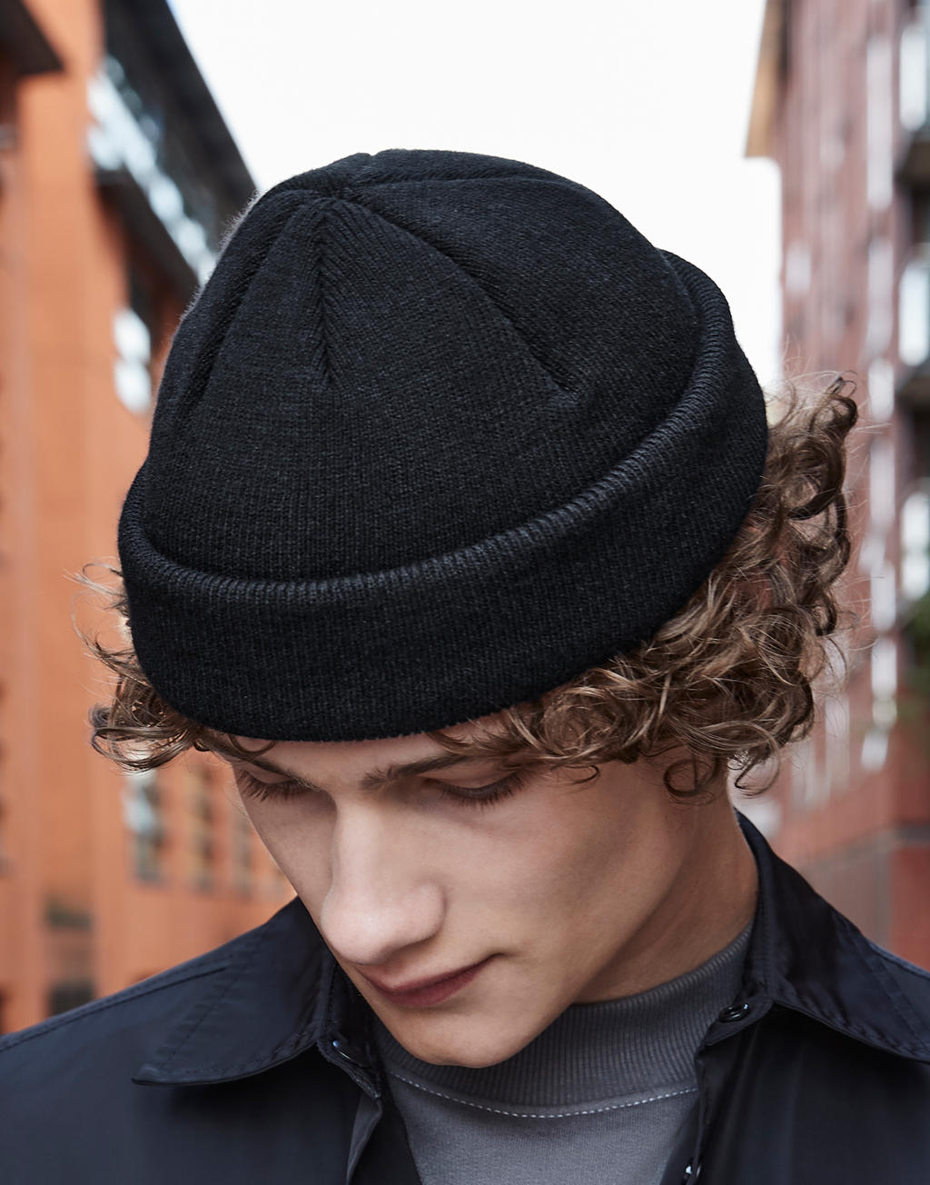 Σκούφος Recycled Mini Fisherman Beanie B43R Beechfield Black
