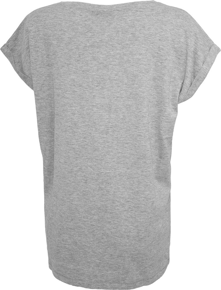 T-Shirt Tb771 Urban Classics Extended Shoulder Tee Grey Outlet γυναικεία Simple Wear Μπλουζάκια κοντομάνικα