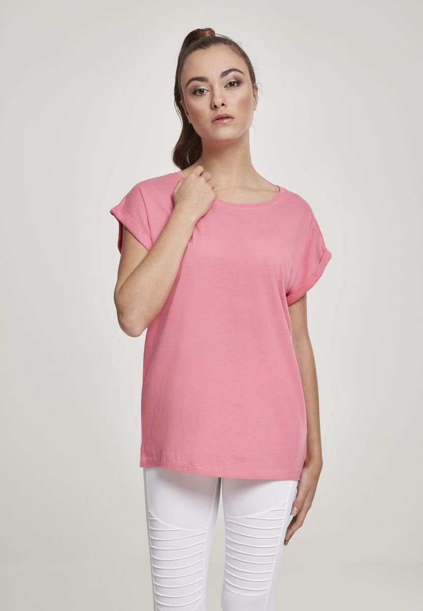 T-shirt TB771 Urban Classics Extended Shoulder Tee Ροζ Grapefruit