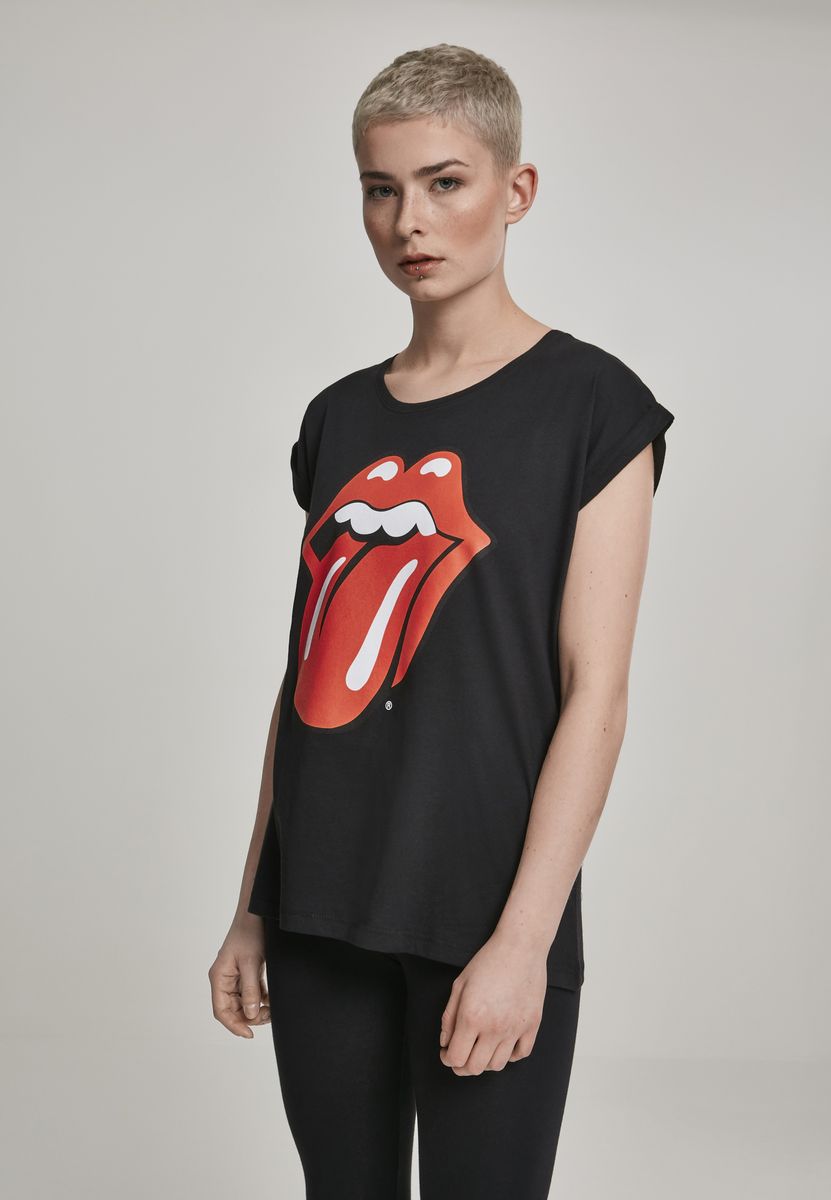 Γυναικείο T-Shirt Rolling Stones Tongue Merchcode MC326 Black