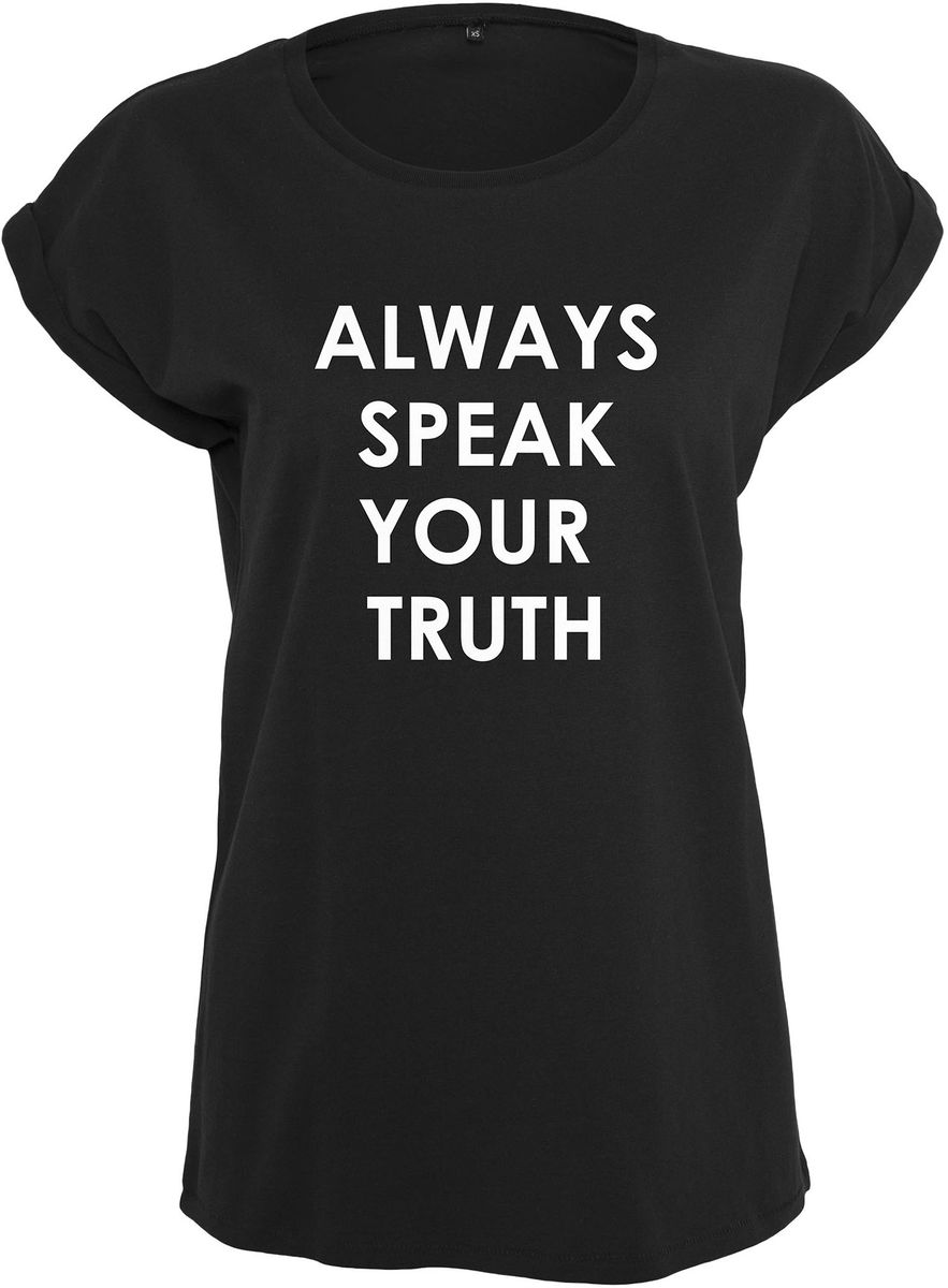 Γυναικείο T-Shirt Speak Truth Mister MT964 Black