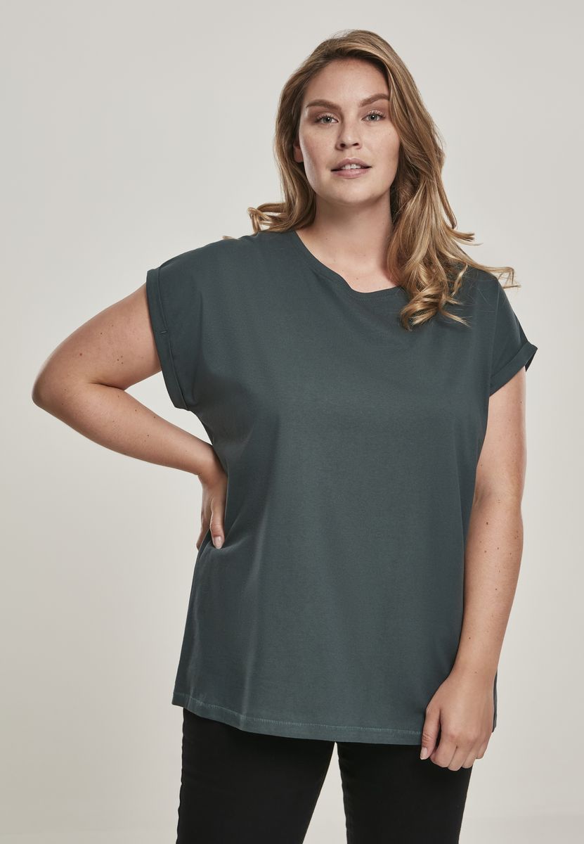 Ανδρικό T-shirt Extended Shoulder Tee TB771 Urban Classics Bottlegreen