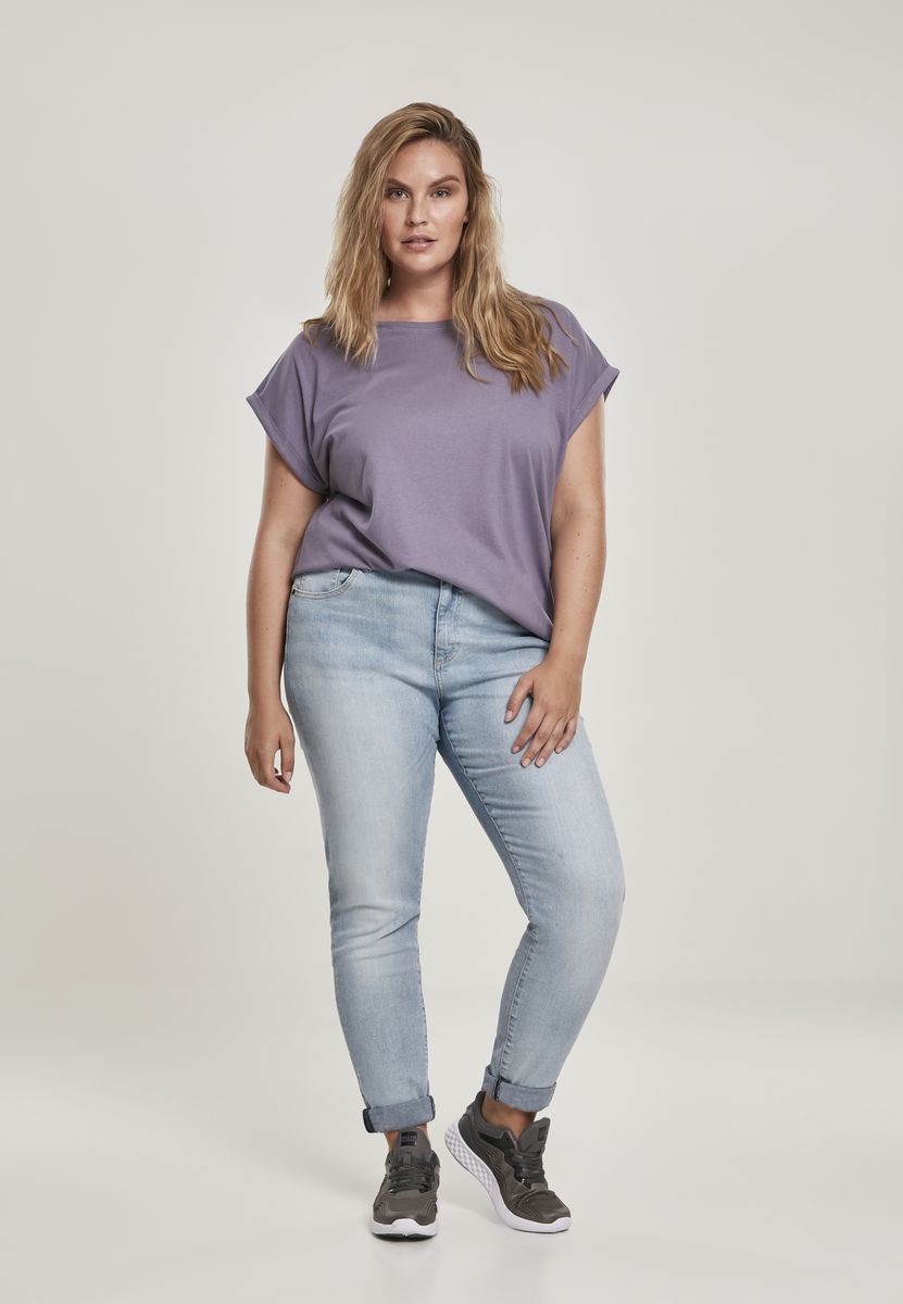 T-shirt TB771 Urban Classics Extended Shoulder Tee Dustypurple