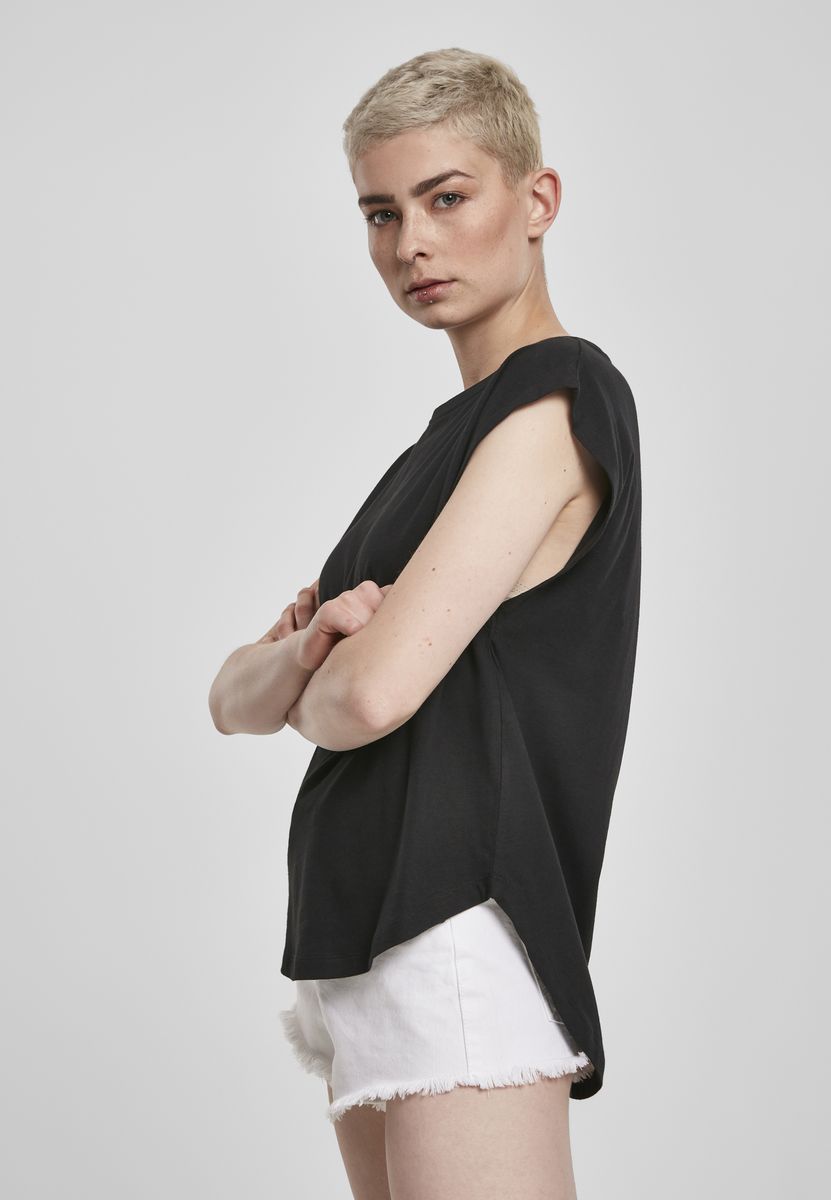 Γυναικείο T-Shirt Tb3406 Urban Classics Black Μαύρο γυναικεία Basic T-Shirts Simple Wear Μπλουζάκια κοντομάνικα