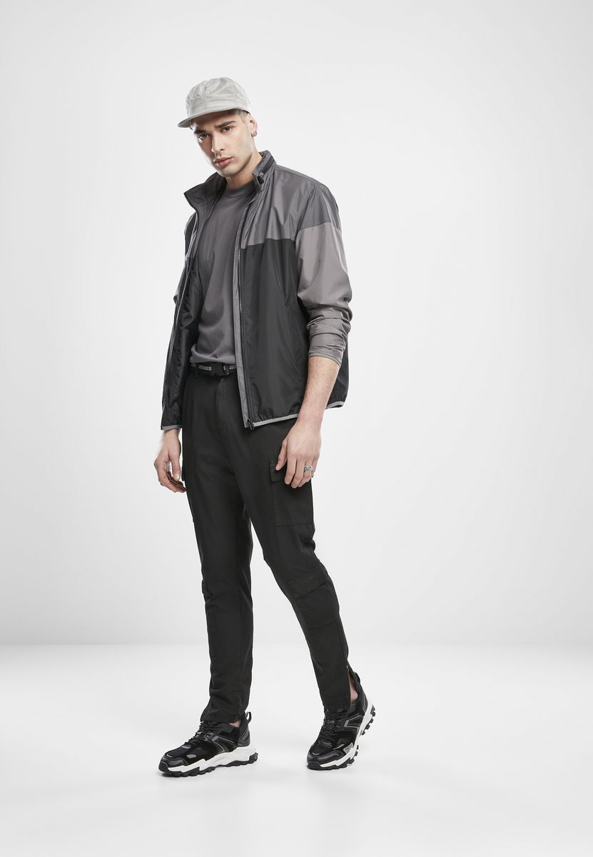 Παντελόνι Tapered Double Cargo Tb3698 Urban Classics Black Μαύρο Outlet ανδρικά Simple Wear