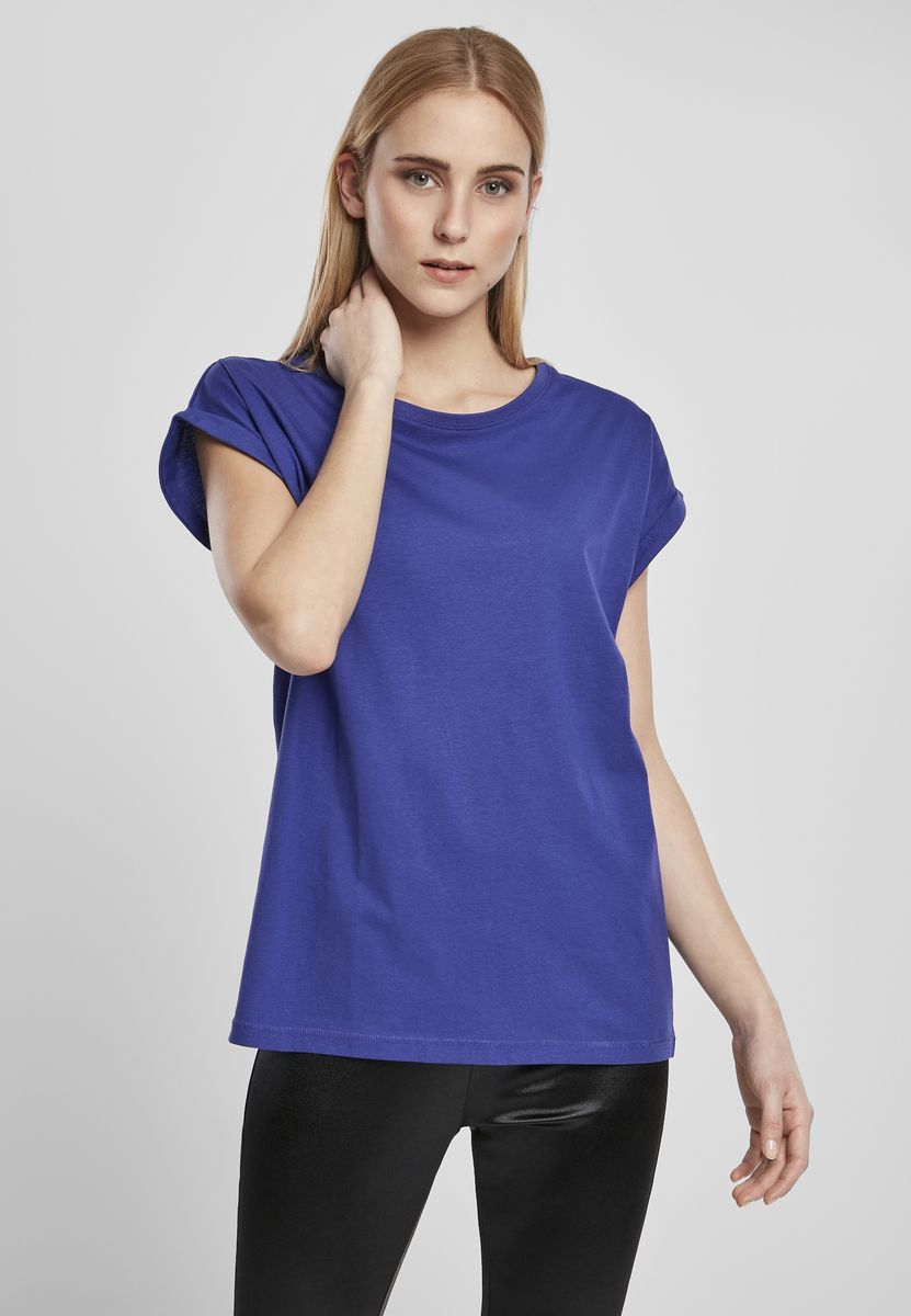 T-shirt TB771 Urban Classics Extended Shoulder Tee Blue/Purple