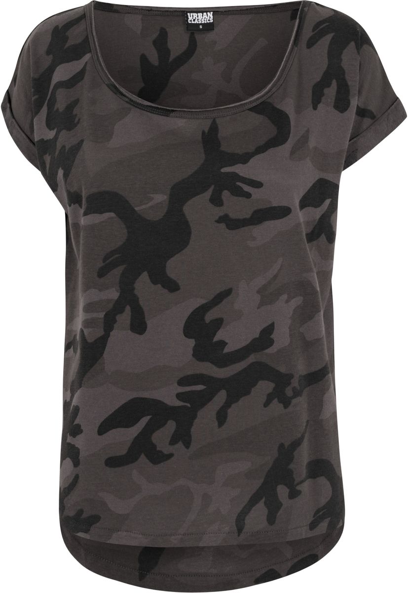Γυναικείο T-Shirt Camo Back Shaped Tee Urban Classics TB1635-00784 Dark Camo