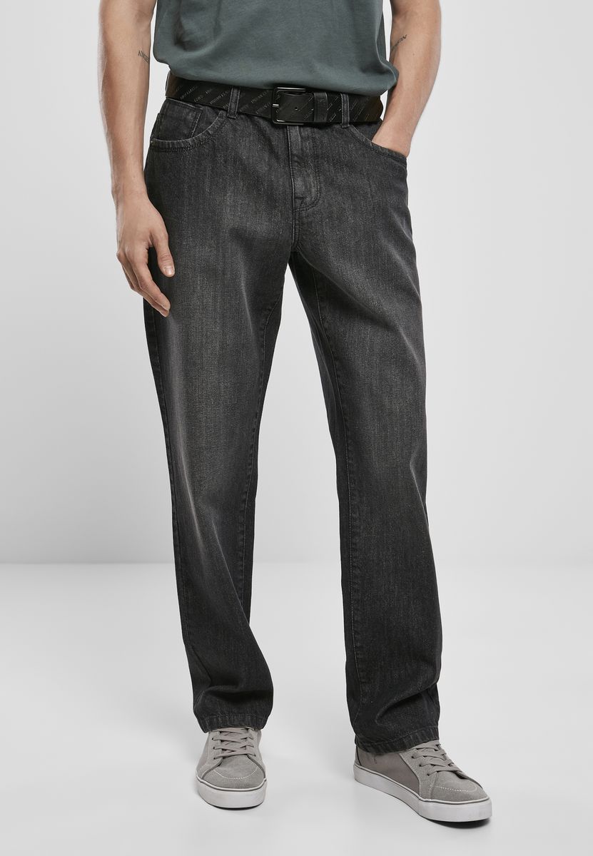 Ανδρικό παντελόνι Loose Fit Jeans Urban Classics TB3078 real Black washed