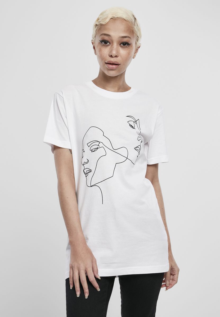Γυναικείο T-Shirt One Line Tee Mister Tee MT1291 White