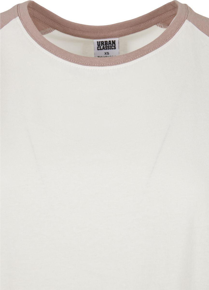 Γυναικείο T-Shirt Contrast Raglan TB1913 Urban Classics White Sand/Dusk Rose
