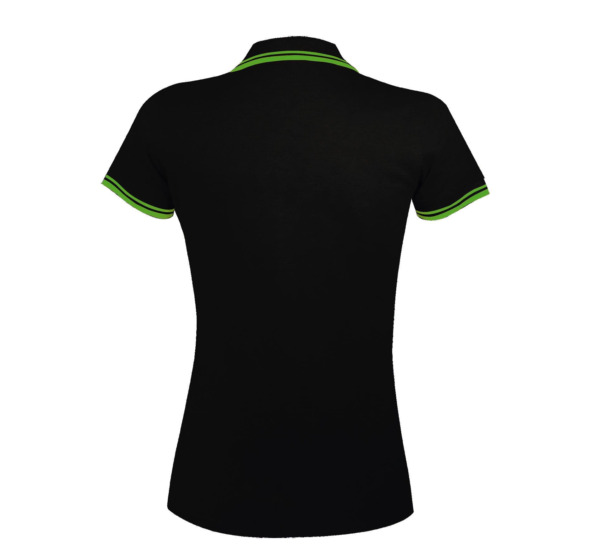 Γυναικείο Πόλο Πικέ 00578 SOL'S Pasadena Black/Lime