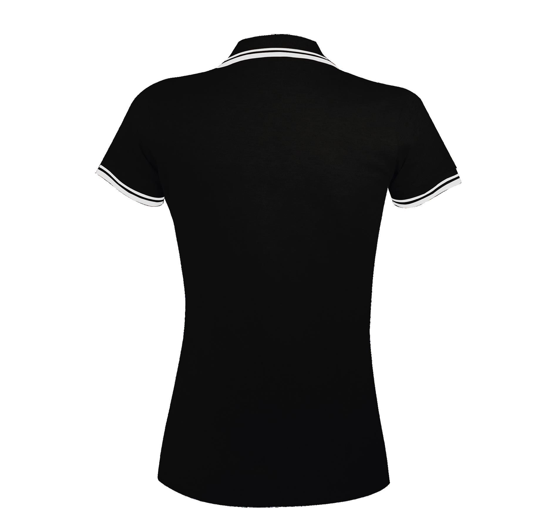 Γυναικείο Πόλο Πικέ 00578 SOL'S Pasadena Black/White