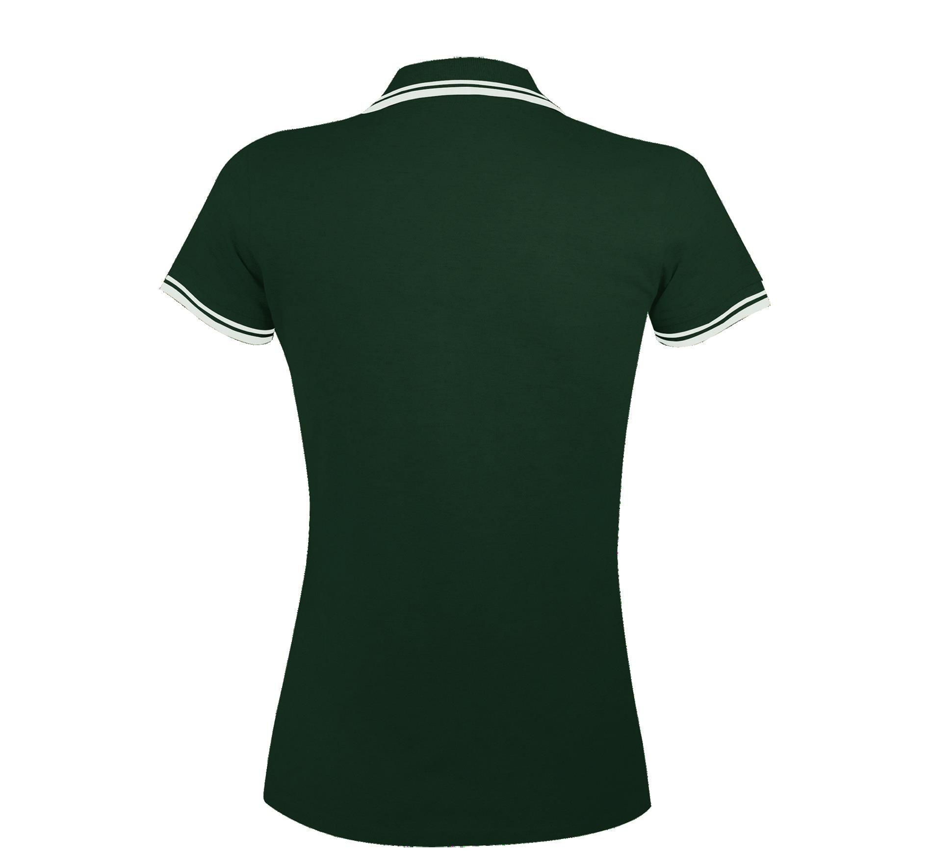 Γυναικείο Πόλο Πικέ 00578 SOL'S Pasadena Forest Green/White