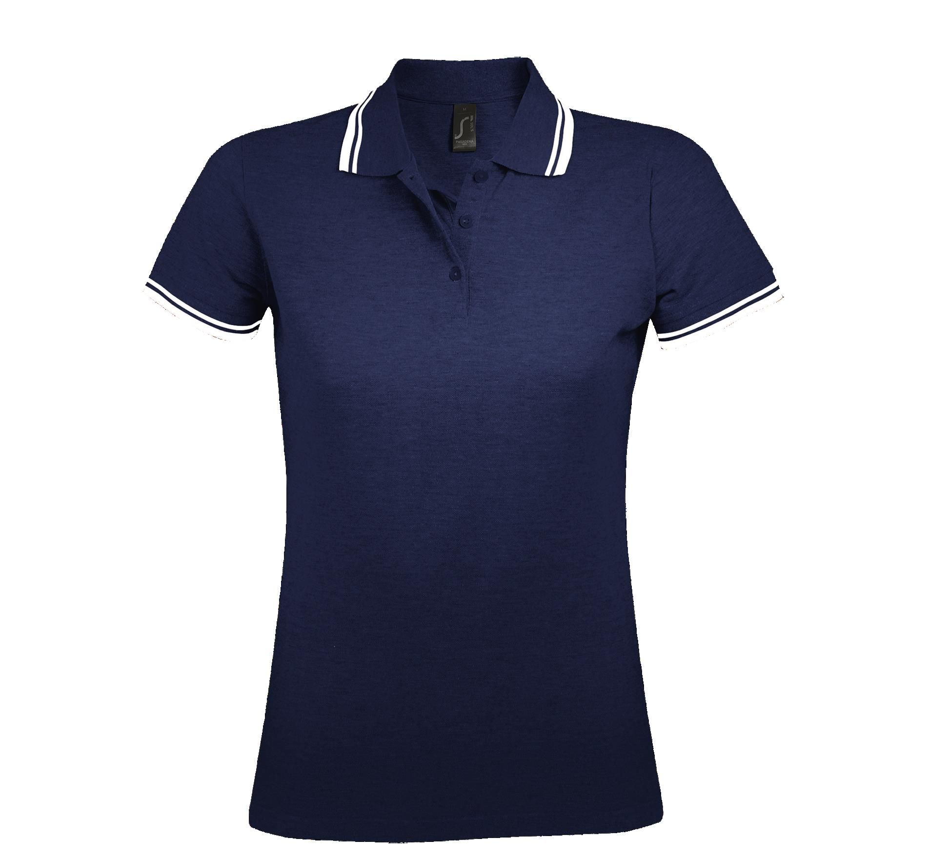 Γυναικείο Πόλο Πικέ 00578 SOL'S Pasadena French Navy/White