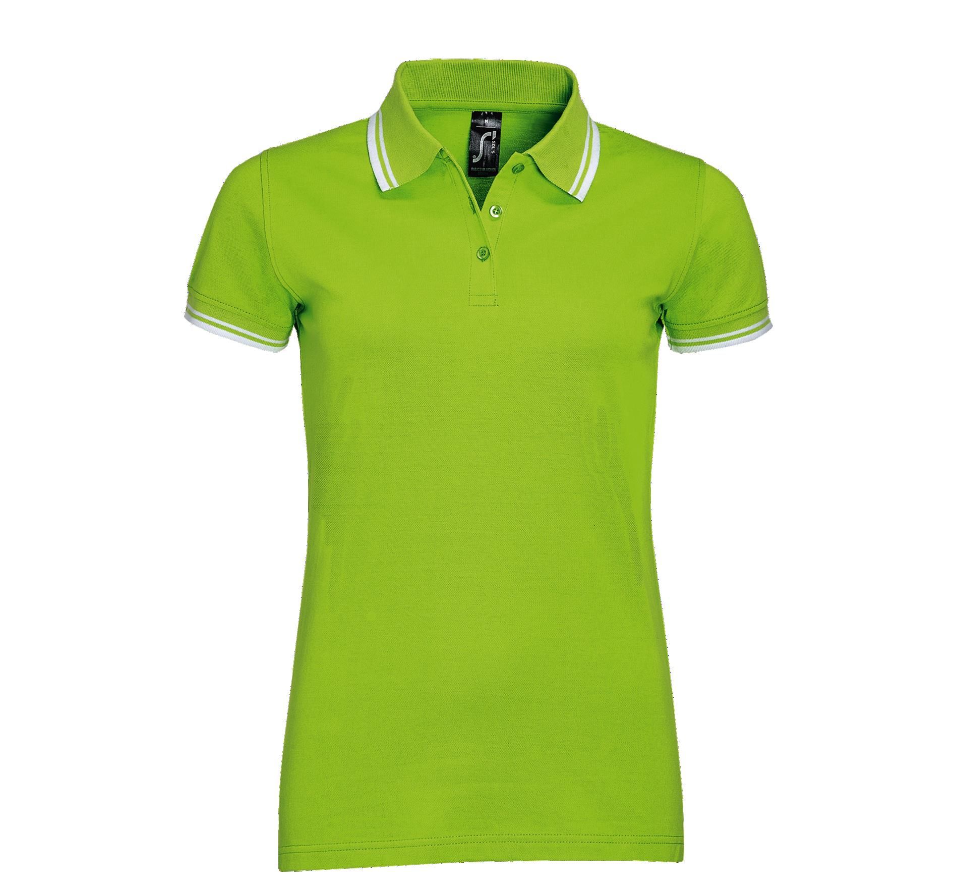 Γυναικείο Πόλο Πικέ 00578 SOL'S Pasadena Lime/White