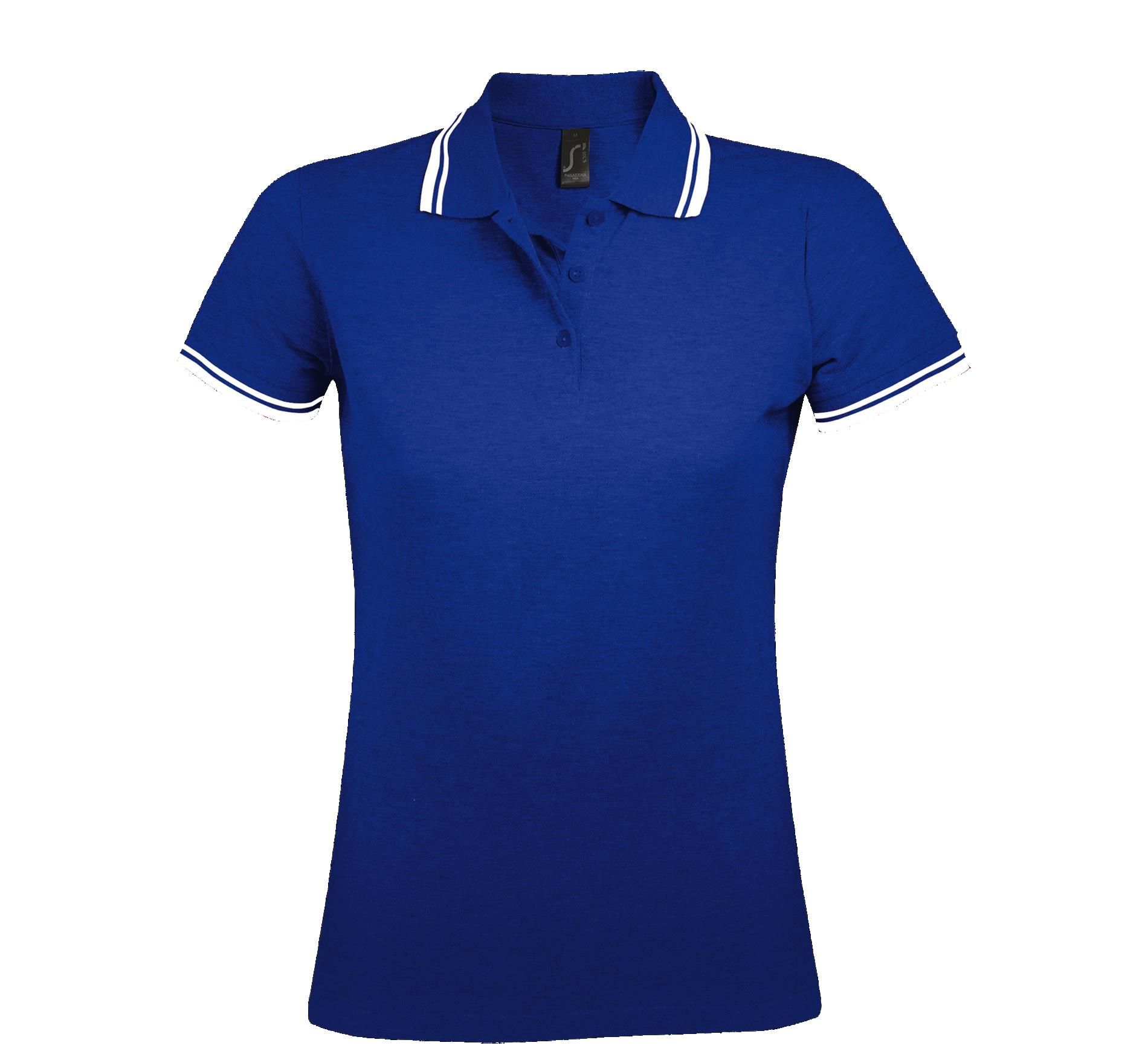 Γυναικείο Πόλο Πικέ 00578 SOL'S Pasadena Royal/White