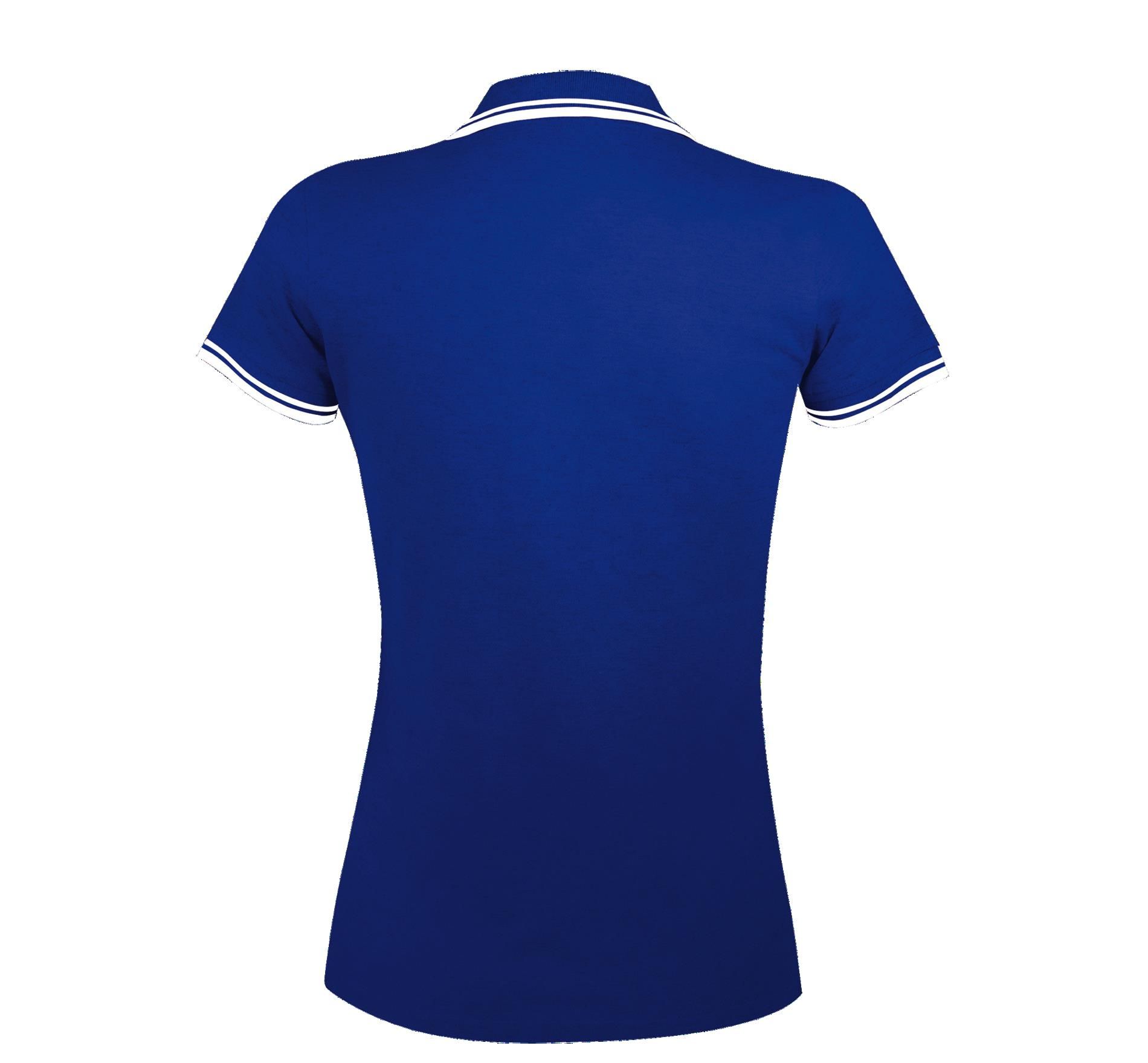 Γυναικείο Πόλο Πικέ 00578 SOL'S Pasadena Royal/White