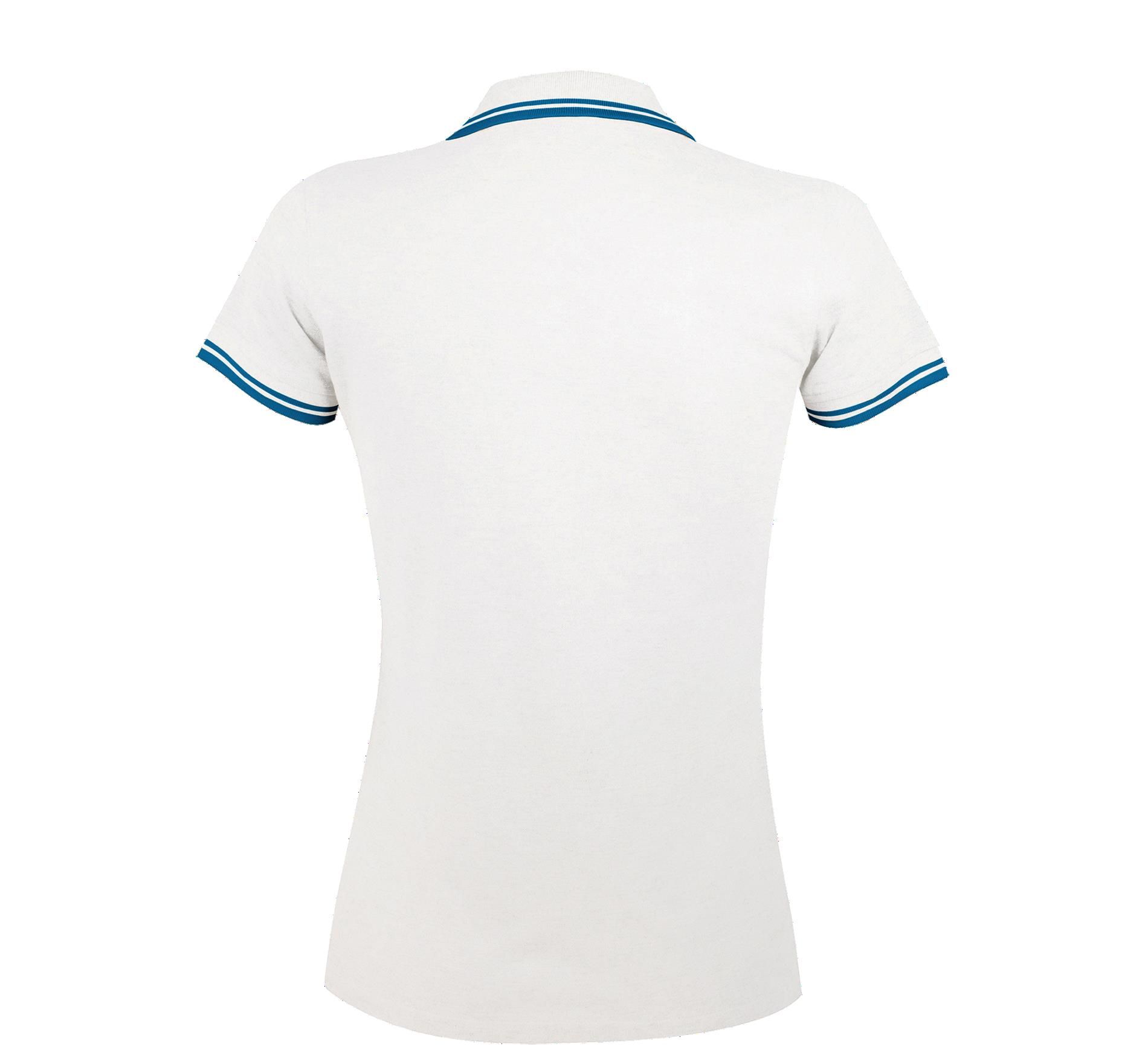 Γυναικείο Πόλο Πικέ 00578 SOL'S Pasadena White/Aqua