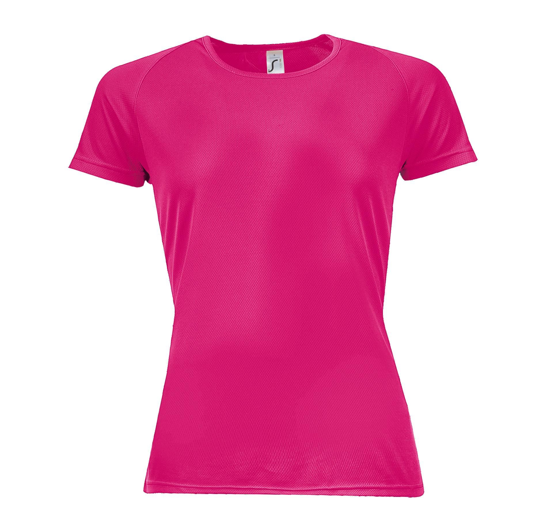 Γυναικείο T-Shirt Sporty 01159 SOL'S Neon Ροζ 2