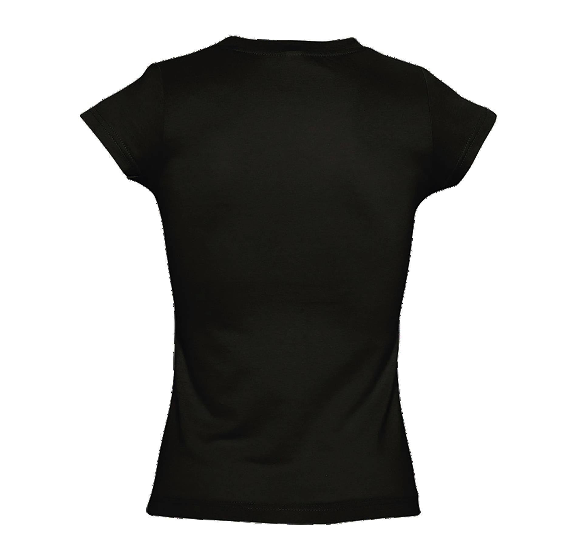 Γυναικείο T-shirt με Λαιμόκοψη V 11388 SOL'S Moon Deep Black