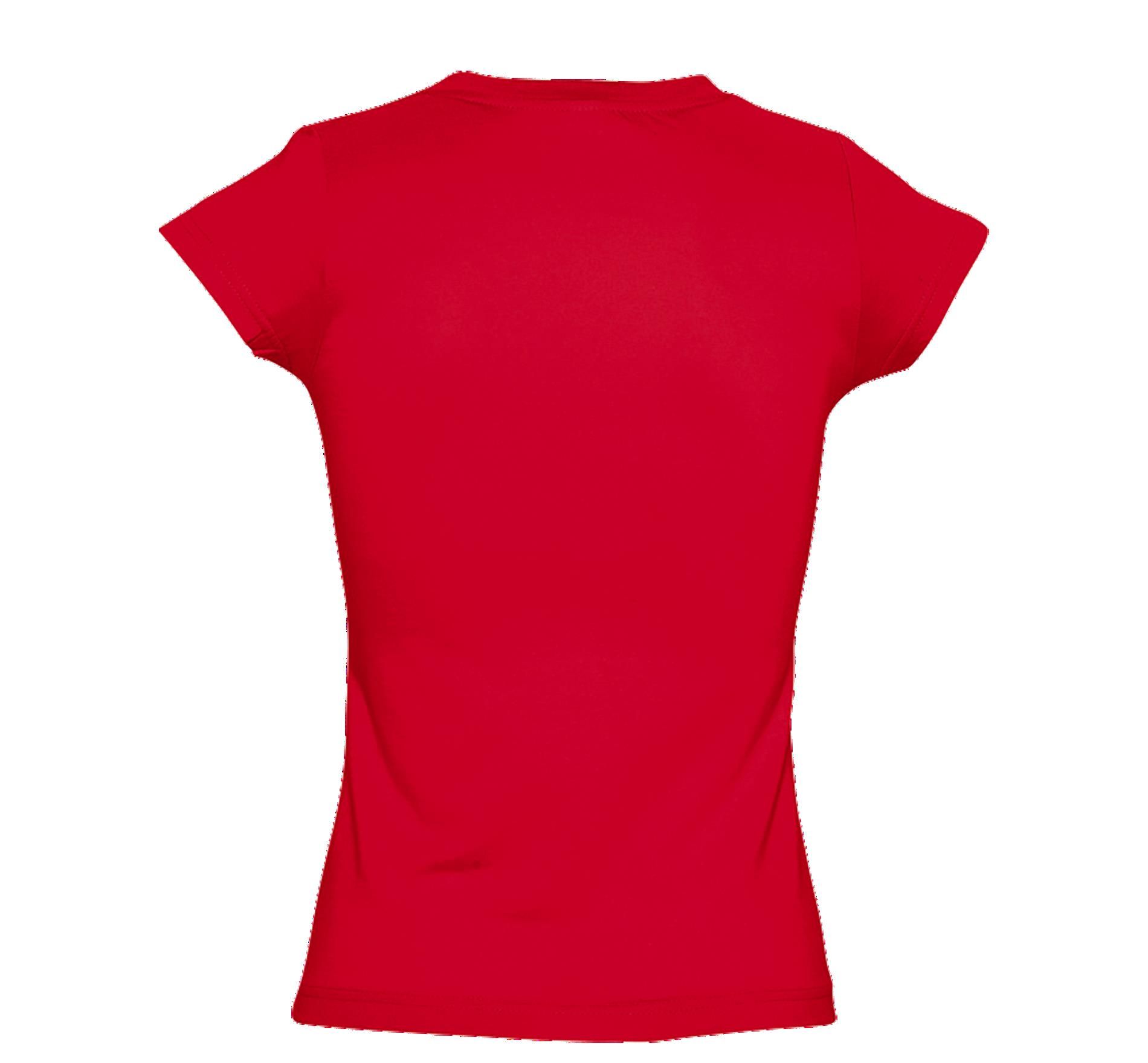 Γυναικείο T-shirt με Λαιμόκοψη V 11388 SOL'S Moon Red