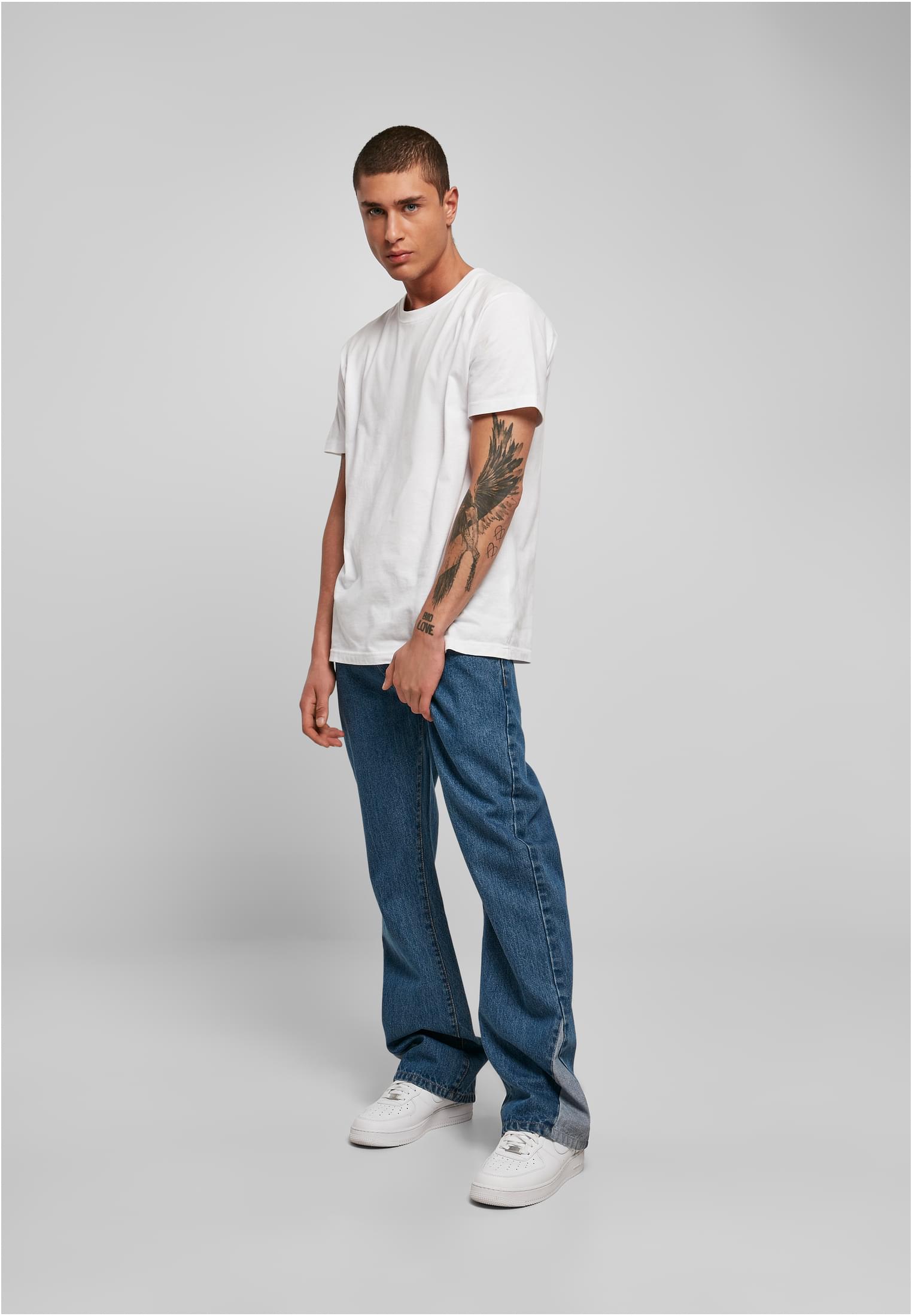 Ανδρικό Τζιν Παντελόνι Tb4949 Urban Classics Organic Triangle Denim Midnight Indigo Washed Outlet ανδρικά Simple Wear