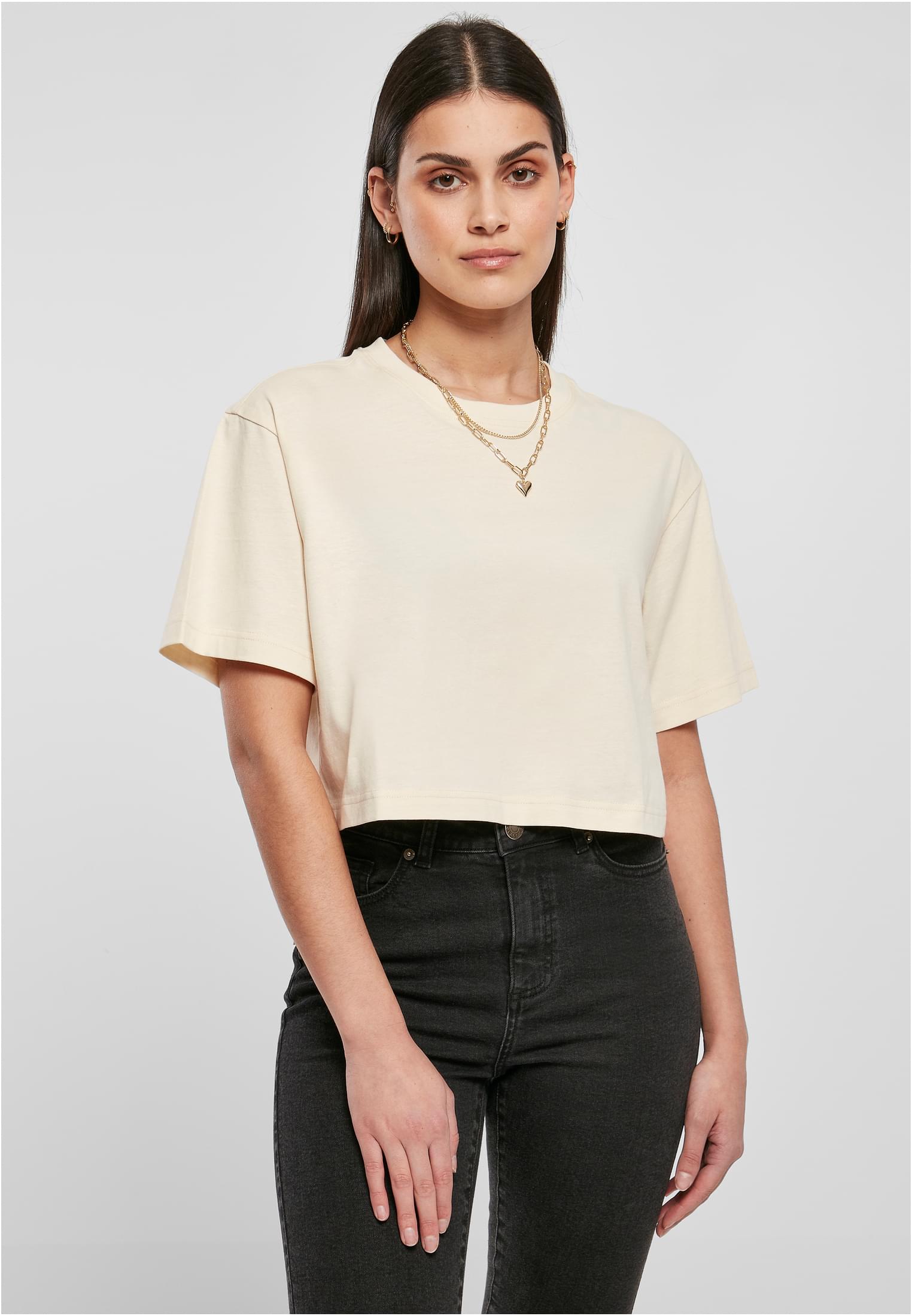 Γυναικείο T-Shirt Short Oversized TB1555-02903 Urban Classics Whitesand