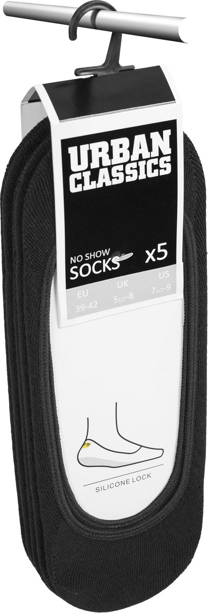 Κάλτσες Σουμπά (Σετ 5 Ζευγάρια) TB1644 Urban Classics Black