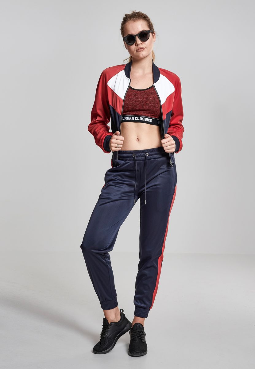 Γυναικείο Μπουφάν Short 3-Tone Urban Classics Tb1856 Navy Fire Red White Outlet γυναικεία Simple Wear