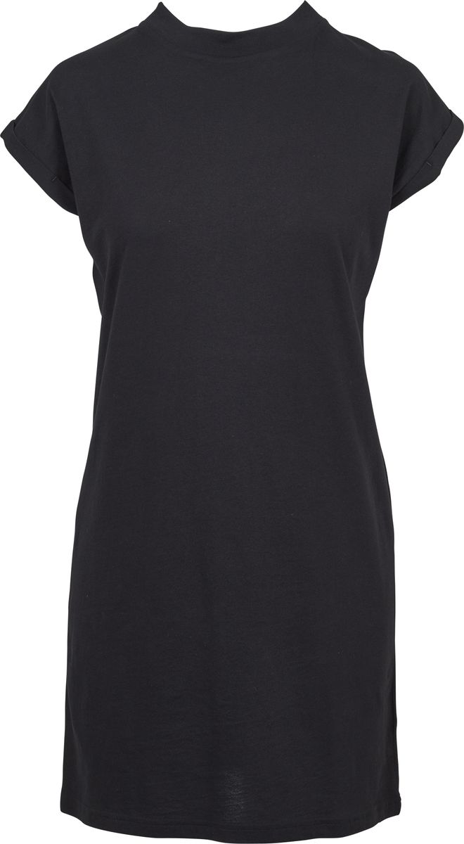 Γυναικείο Κοντομάνικο Φόρεμα Tb1910 Urban Classics Black γυναικεία Φορέματα Simple Wear