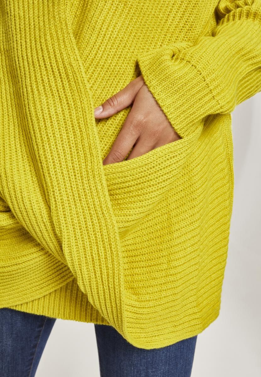 Γυναικείο Φούτερ Wrapped Urban Classics Tb2360 Lemon Mustard Outlet γυναικεία Simple Wear