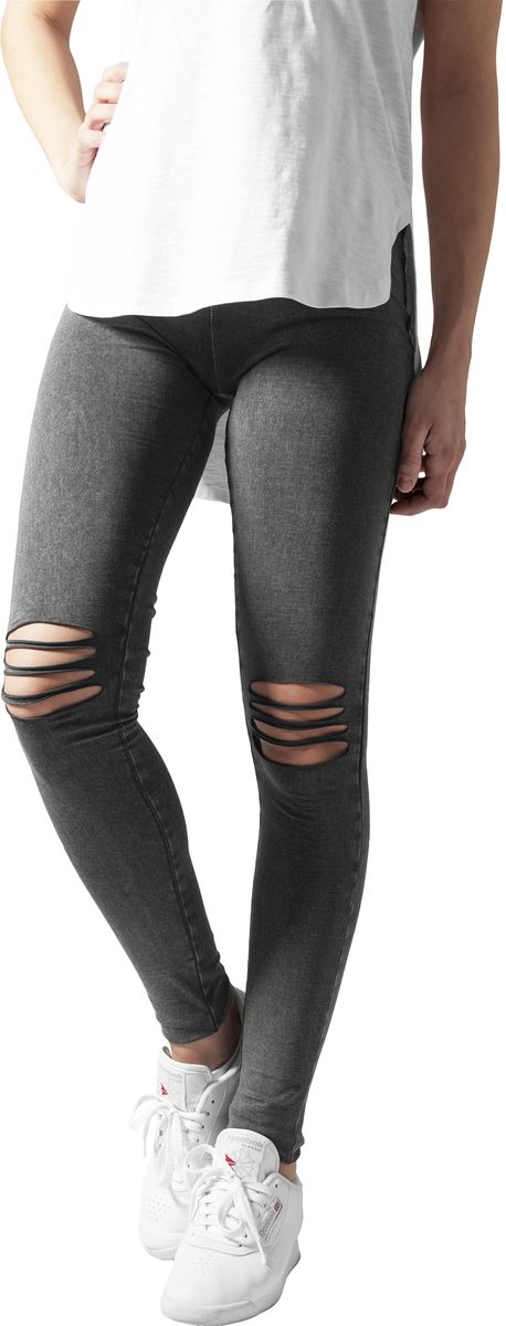 Γυναικείο κολάν Cutted Knee Urban Classics TB1276 Acid Black