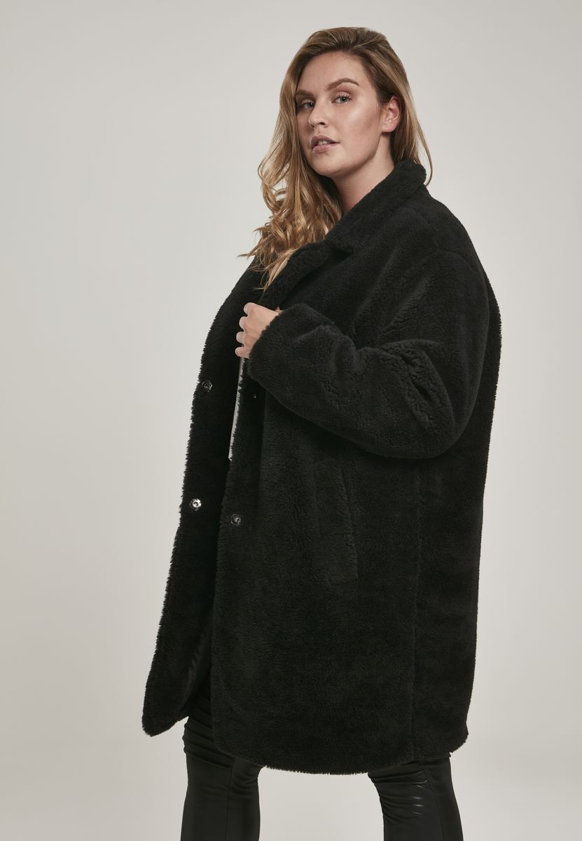 Μπουφάν Sherpa Oversized TB3058 Urban Classics Black