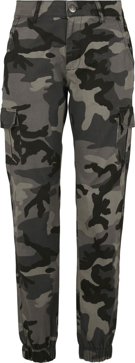 Παντελόνι High Waist Camo Cargo Urban Classics TB3047 Dark Camo