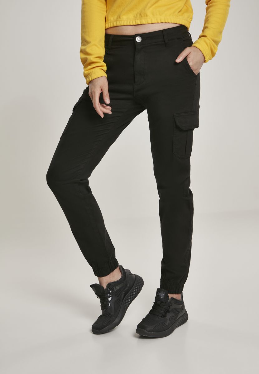 Γυναικείο Παντελόνι High Waist Cargo TB3048 Urban Classics Black